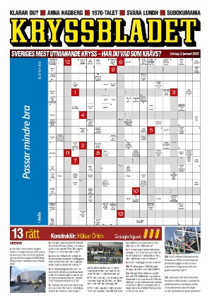 Aftonbladet Kryssbladet 2025-01-11