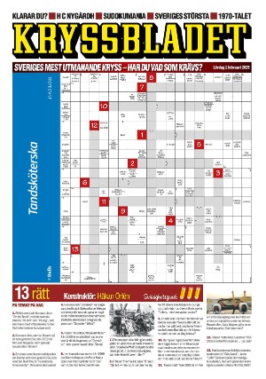 Aftonbladet Kryssbladet 2025-02-01