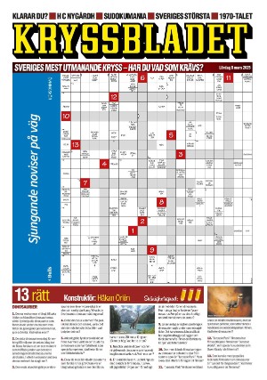 Aftonbladet Kryssbladet 2025-03-08
