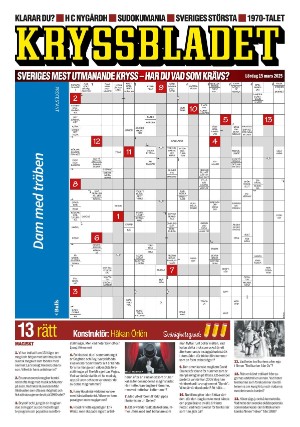 Aftonbladet Kryssbladet 2025-03-15