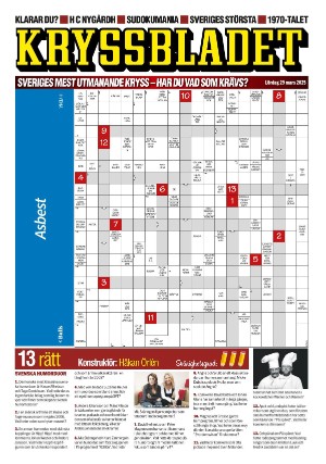 Aftonbladet Kryssbladet 2025-03-29