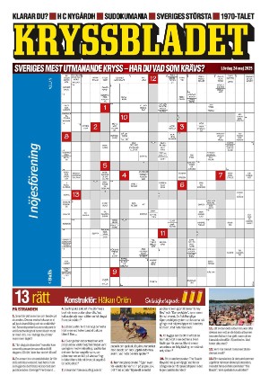 Aftonbladet Kryssbladet 2025-05-24