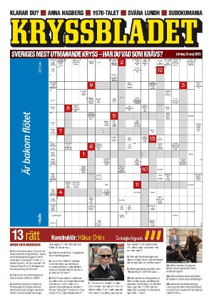 Aftonbladet Kryssbladet 2025-05-31