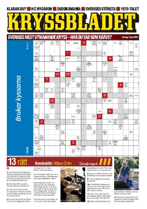 Aftonbladet Kryssbladet 2025-06-07