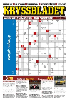 Aftonbladet Kryssbladet 2026-01-03