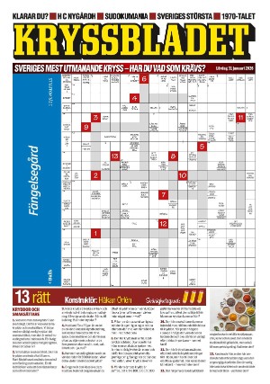 Aftonbladet Kryssbladet 2026-01-31
