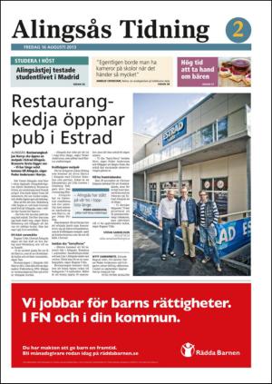 Alingsås Tidning Bilaga 2013-08-16