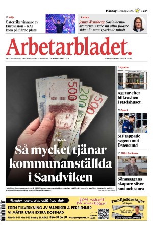 Förstasida Arbetarbladet