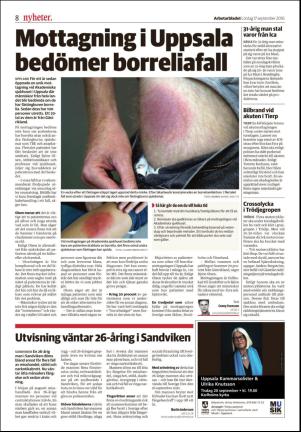 Arbetarbladet Tierp 2016-09-17