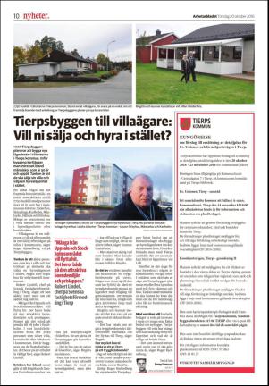 Arbetarbladet Tierp 2016-10-20