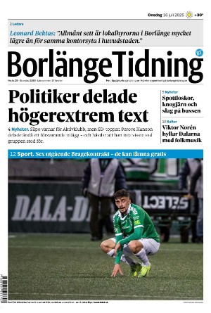 Borlänge Tidning 2025-07-16