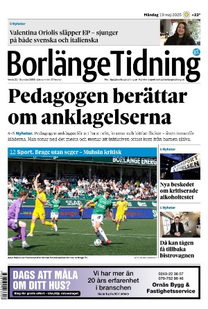 Förstasida Borlänge Tidning