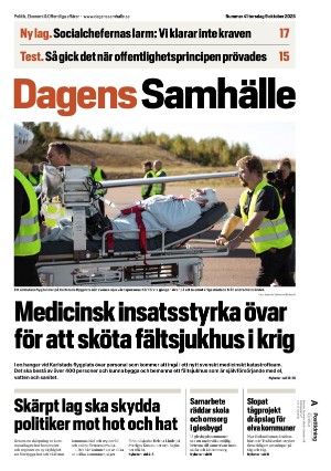 Dagens Samhälle 2025-10-09