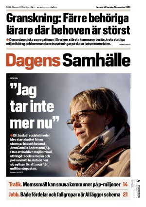 Dagens Samhälle 2025-11-27