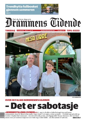 Forside Drammens tidende