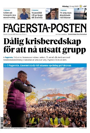 Förstasida Fagersta-Posten