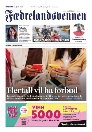 Fædrelandsvennen 25.06.25