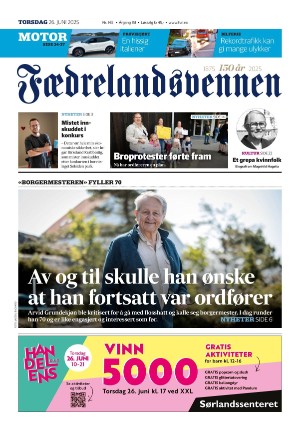Fædrelandsvennen 26.06.25