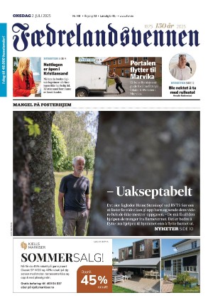 Fædrelandsvennen 02.07.25