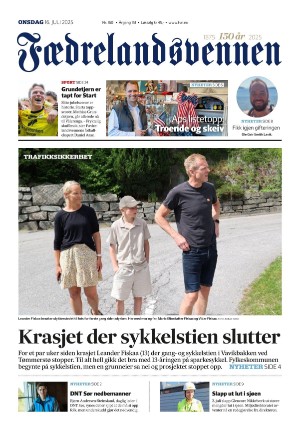 Fædrelandsvennen 16.07.25