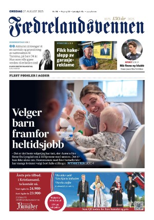 Fædrelandsvennen 27.08.25