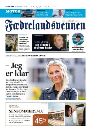 Fædrelandsvennen 28.08.25