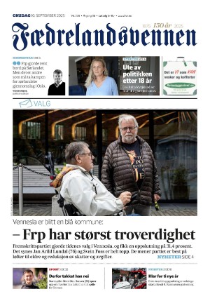 Fædrelandsvennen 10.09.25