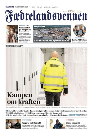 Fædrelandsvennen 20.10.25