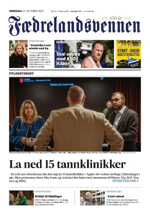 Fædrelandsvennen 22.10.25