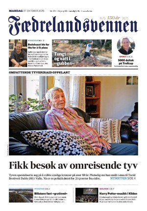 Fædrelandsvennen 27.10.25