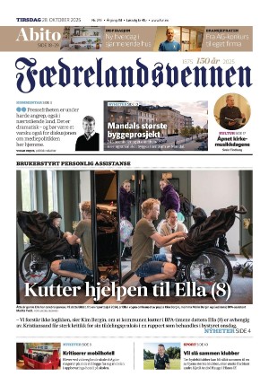 Fædrelandsvennen 28.10.25