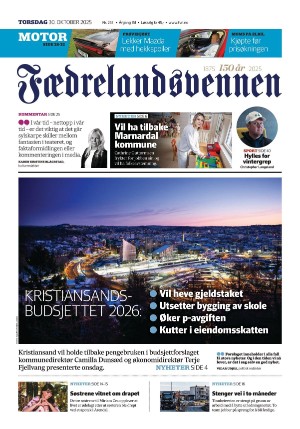 Fædrelandsvennen 30.10.25