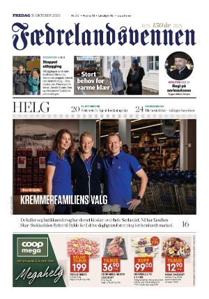 Fædrelandsvennen 31.10.25