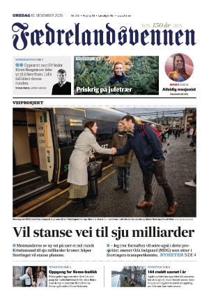 Fædrelandsvennen 10.12.25
