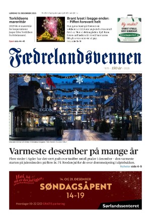 Fædrelandsvennen 13.12.25