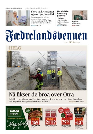 Fædrelandsvennen 19.12.25