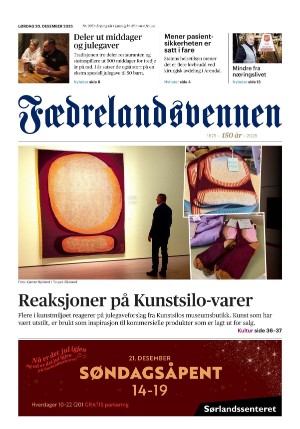 Fædrelandsvennen 20.12.25