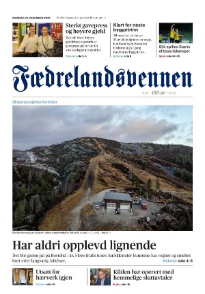 Fædrelandsvennen 22.12.25
