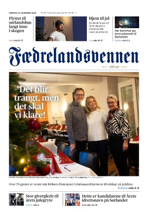 Fædrelandsvennen 24.12.25