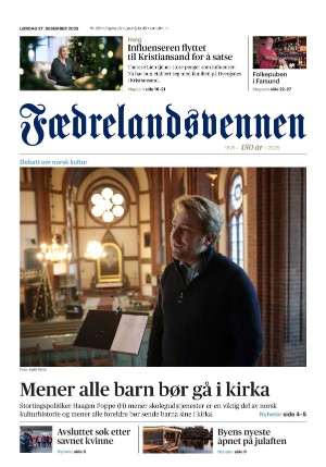 Fædrelandsvennen 27.12.25