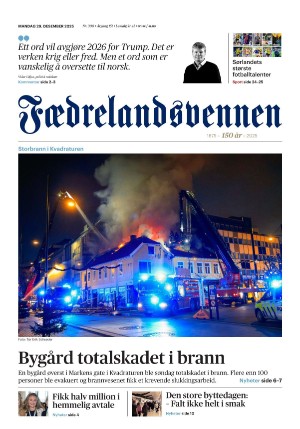 Fædrelandsvennen 29.12.25