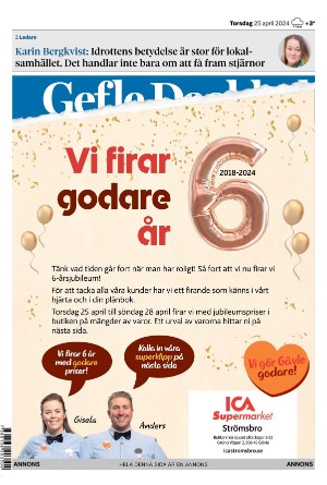 Gefle Dagblad 2024-04-25