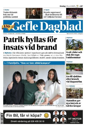 Gefle Dagblad 2025-06-18
