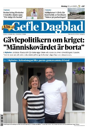 Gefle Dagblad 2025-06-22