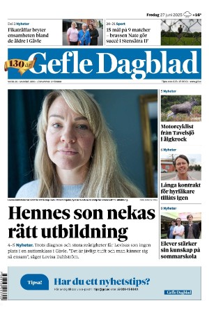 Gefle Dagblad 2025-06-27