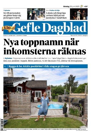 Gefle Dagblad 2025-06-29