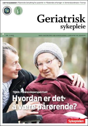 Sykepleien - Geriatrisk 2013/1 (15.04.13)