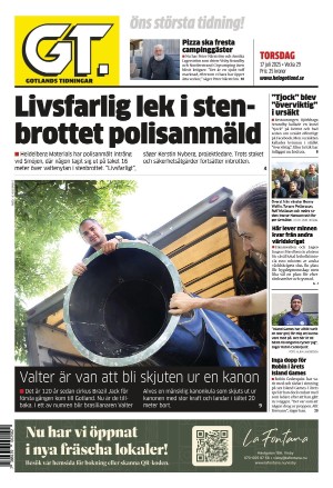 Gotlands Tidningar 2025-07-17