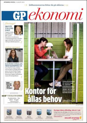 Göteborgs-Posten Jobb 2014-08-31