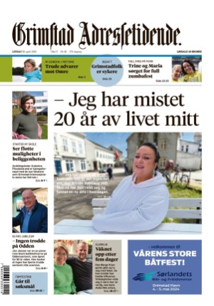 Grimstad Adressetidende 26.04.25